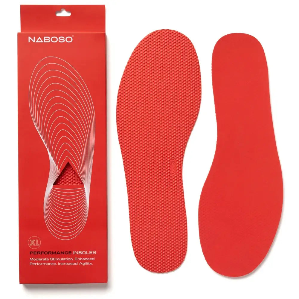 Naboso performance insoles with textured grip and cushioned comfort