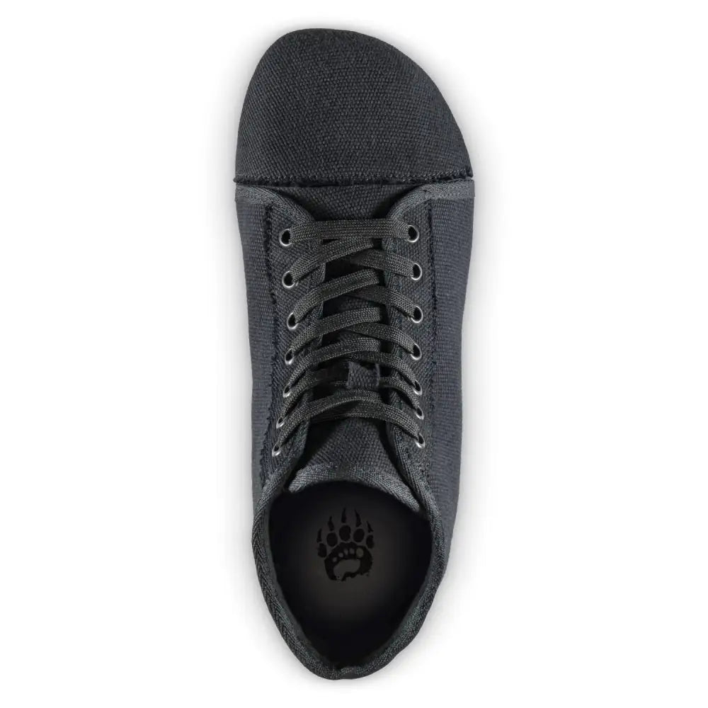 Ursus CHTG1 black canvas sneaker with laces and rubber sole for strength training