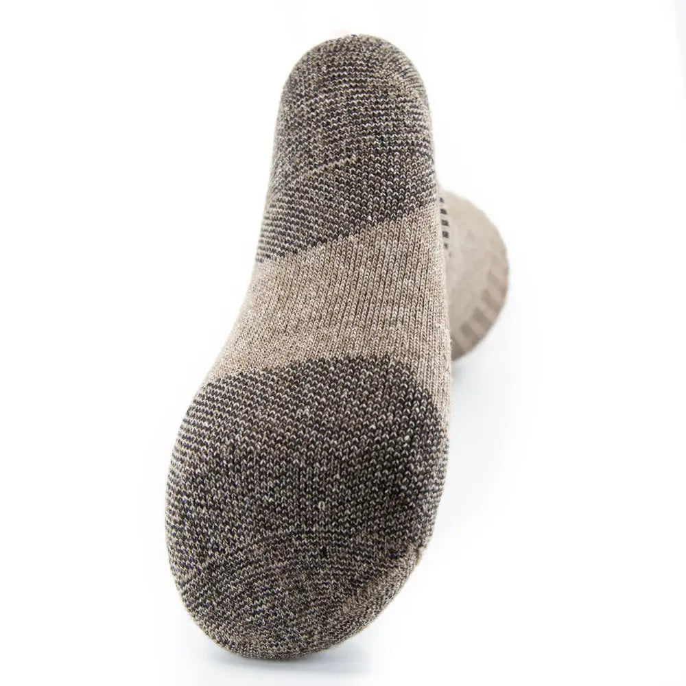 Pro Gear boot socks in beige gray argyle knit pattern