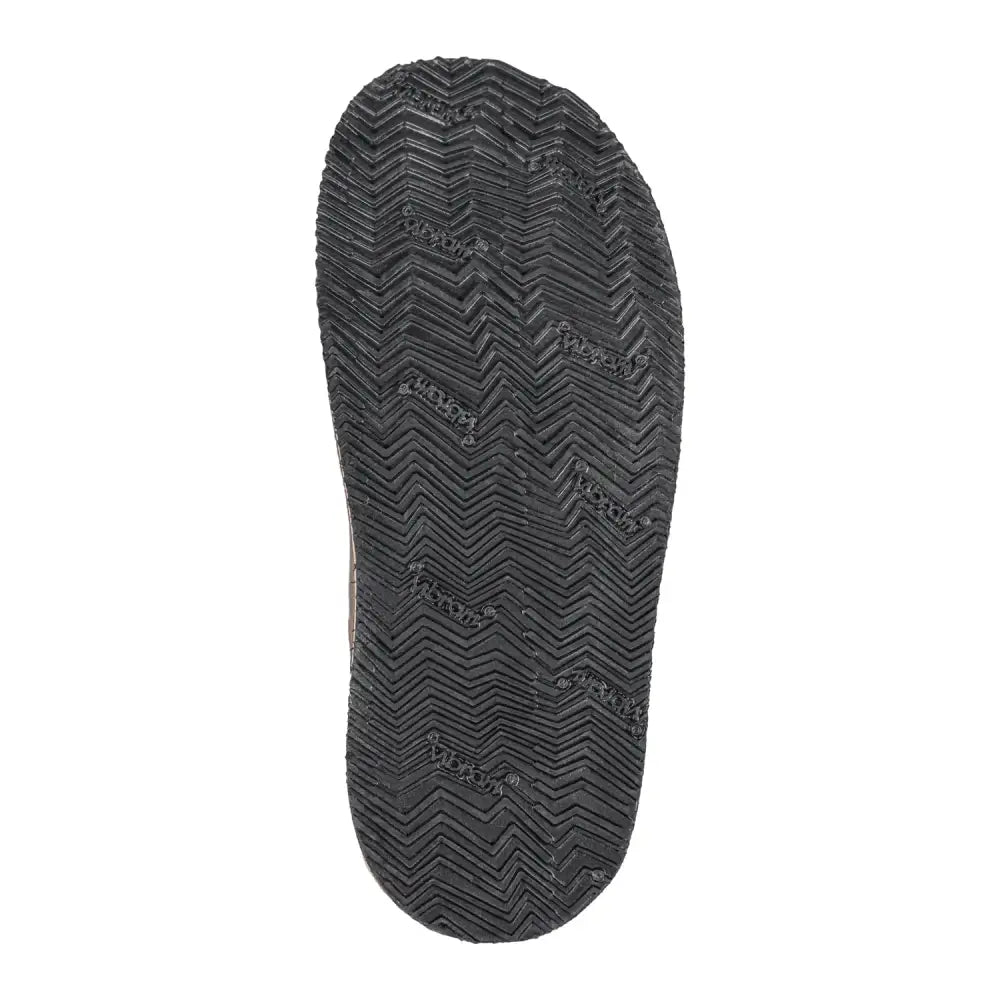 Black rubber zigzag sole for expert resole service on favorite footwear
