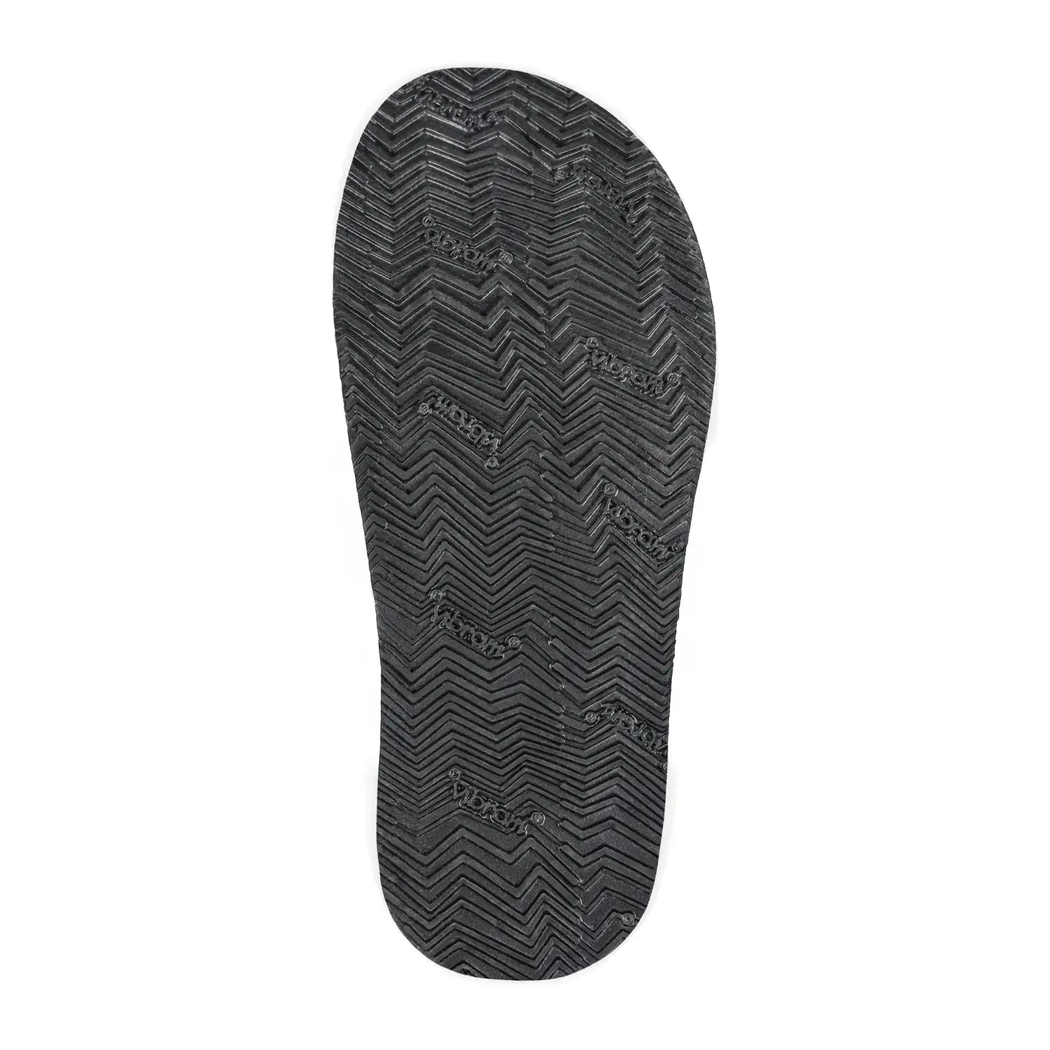 Bear-Flops Cognac black rubber zero-drop sole with zigzag tread