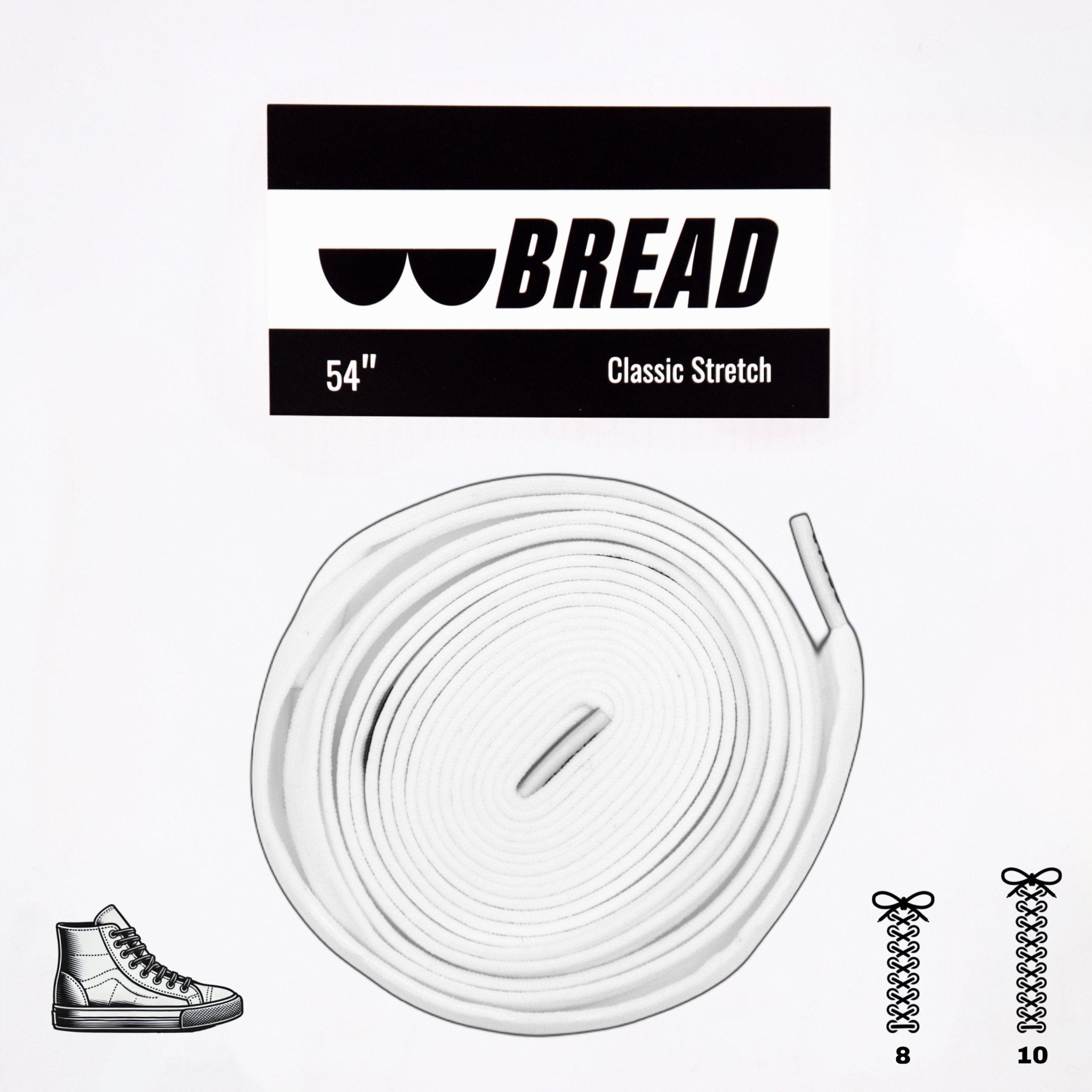 Bearfoot - Elastic Shoelaces - Cloud White - Elastic Shoelace