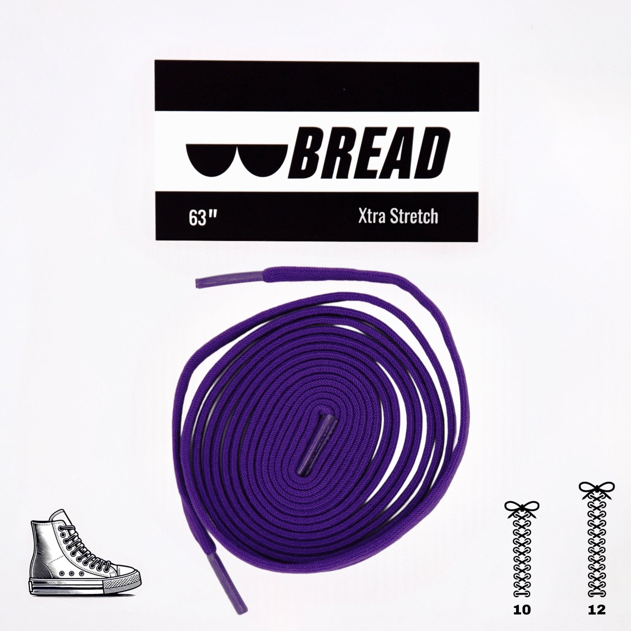 Bearfoot - Elastic Shoelaces - Cosmic Purple - Elastic Shoelace