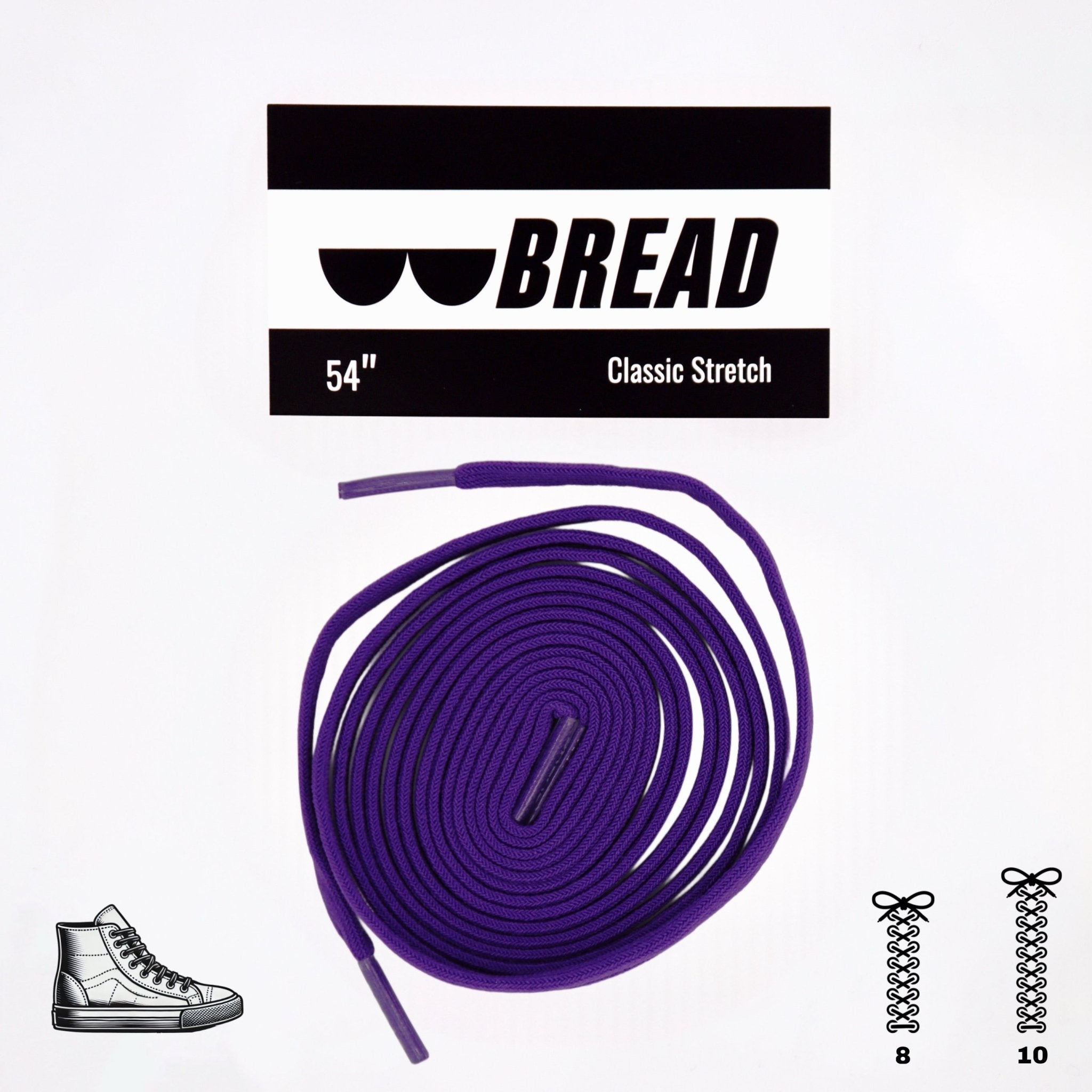 Bearfoot - Elastic Shoelaces - Cosmic Purple - Elastic Shoelace