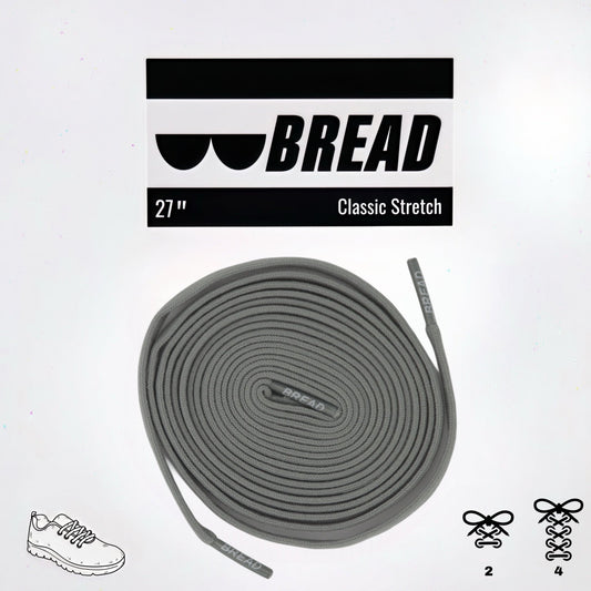 Bearfoot - Elastic Shoelaces - Vulture Gray - Elastic Shoelace