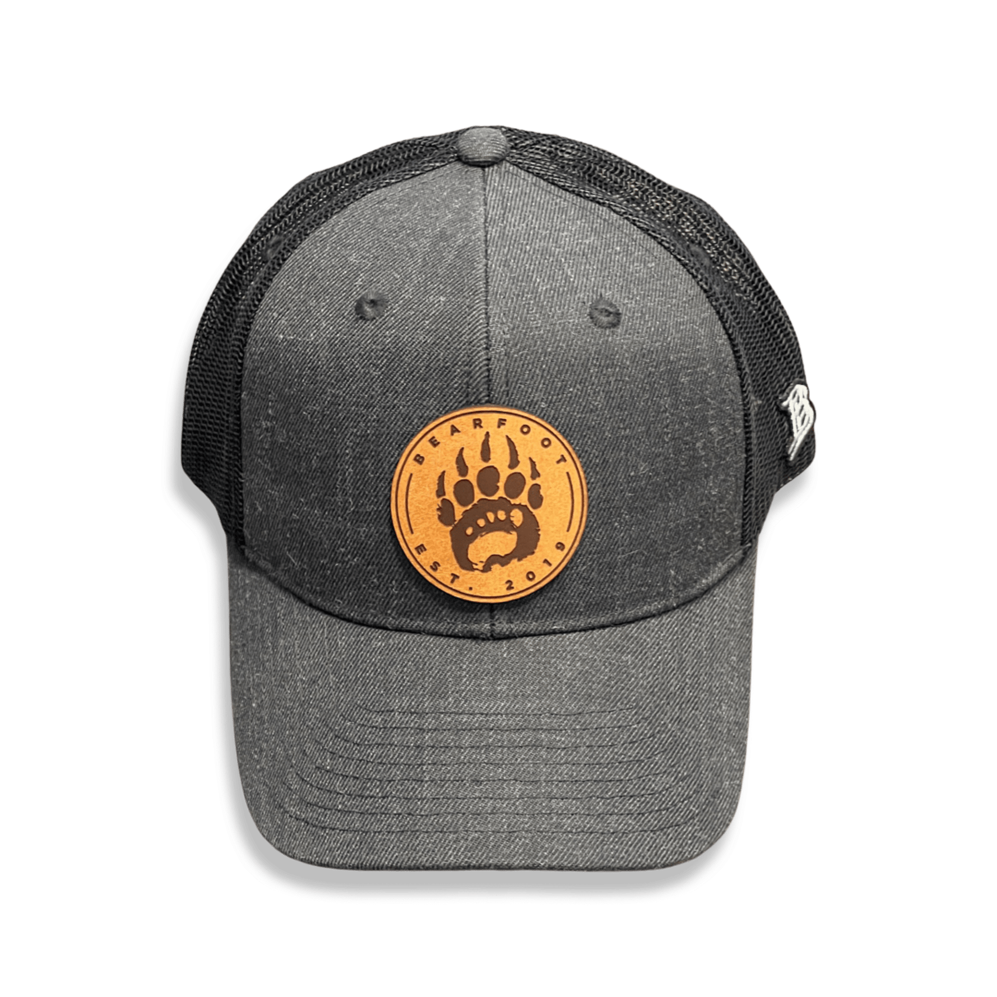 Bearfoot - Leather Patch Trucker Hat - barefoot Merchandise