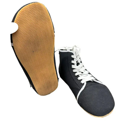 Bearly Used Footwear black high-top sneakers with minor imperfections