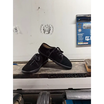 Bearly Used Footwear black canvas lace-up shoes with minor imperfections