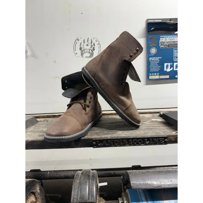 Bearly Used Footwear brown leather work boots with minor imperfections