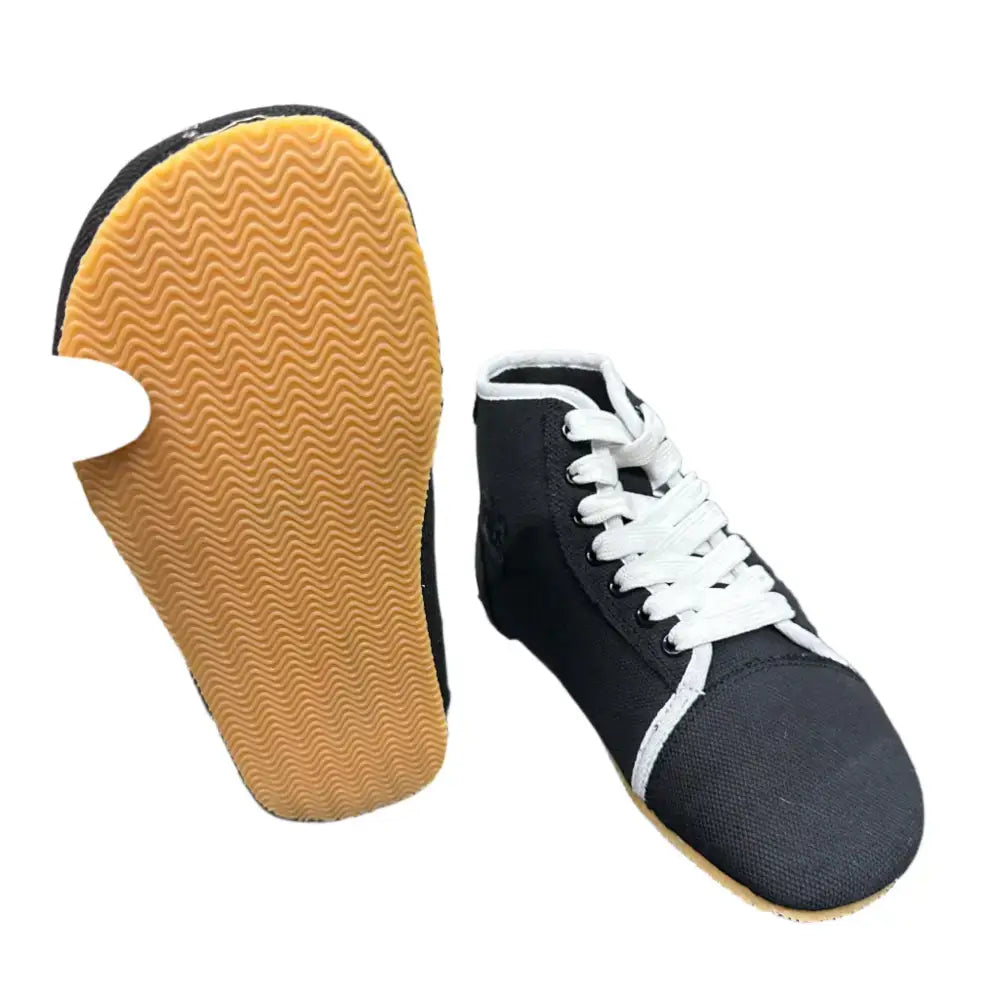 Bearly Used Footwear black high-top canvas sneaker with minor imperfections