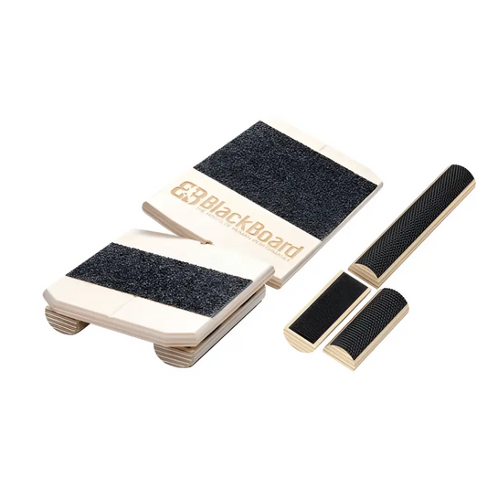 Blackboard Basic eraser set with wooden handles and rubber grip
