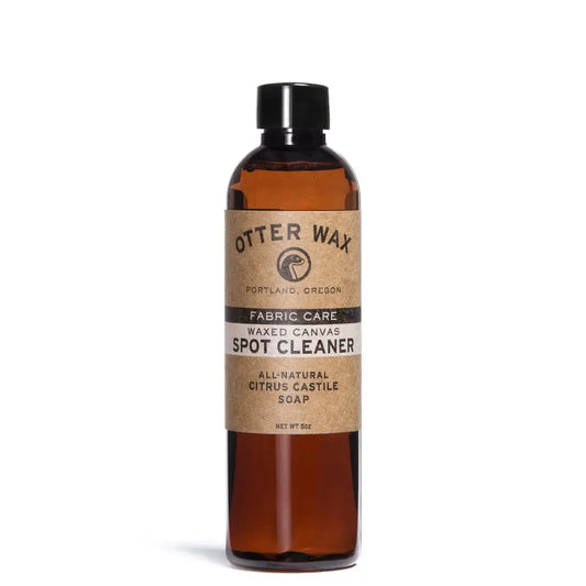 Canvas Spot Cleaner: Otter Wax bottle with citrus castile soap