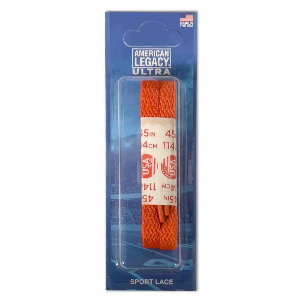 45-inch orange classic cotton colored shoelaces by American Legacy Ultra