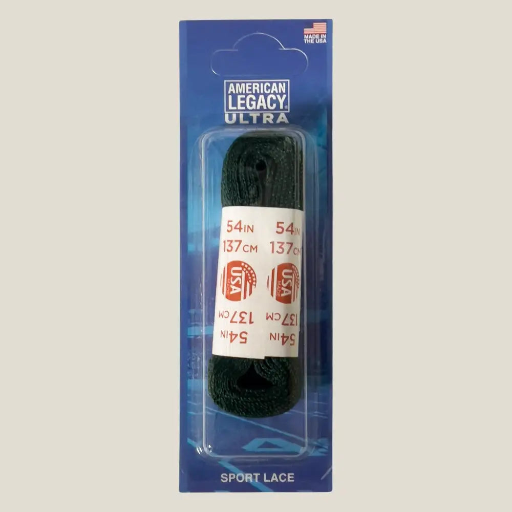 54-inch black American Legacy Ultra Sport lace in classic cotton colored style