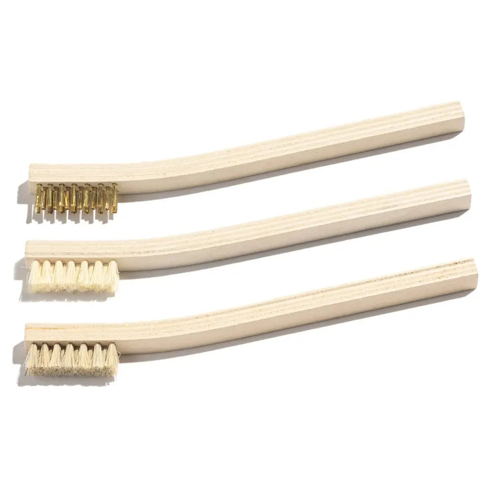Eco-friendly bamboo bristle scrubbing brush set for oral care
