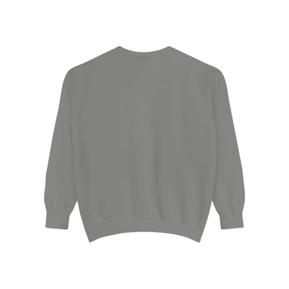 Plain gray crewneck sweatshirt in relaxed fit ring-spun cotton