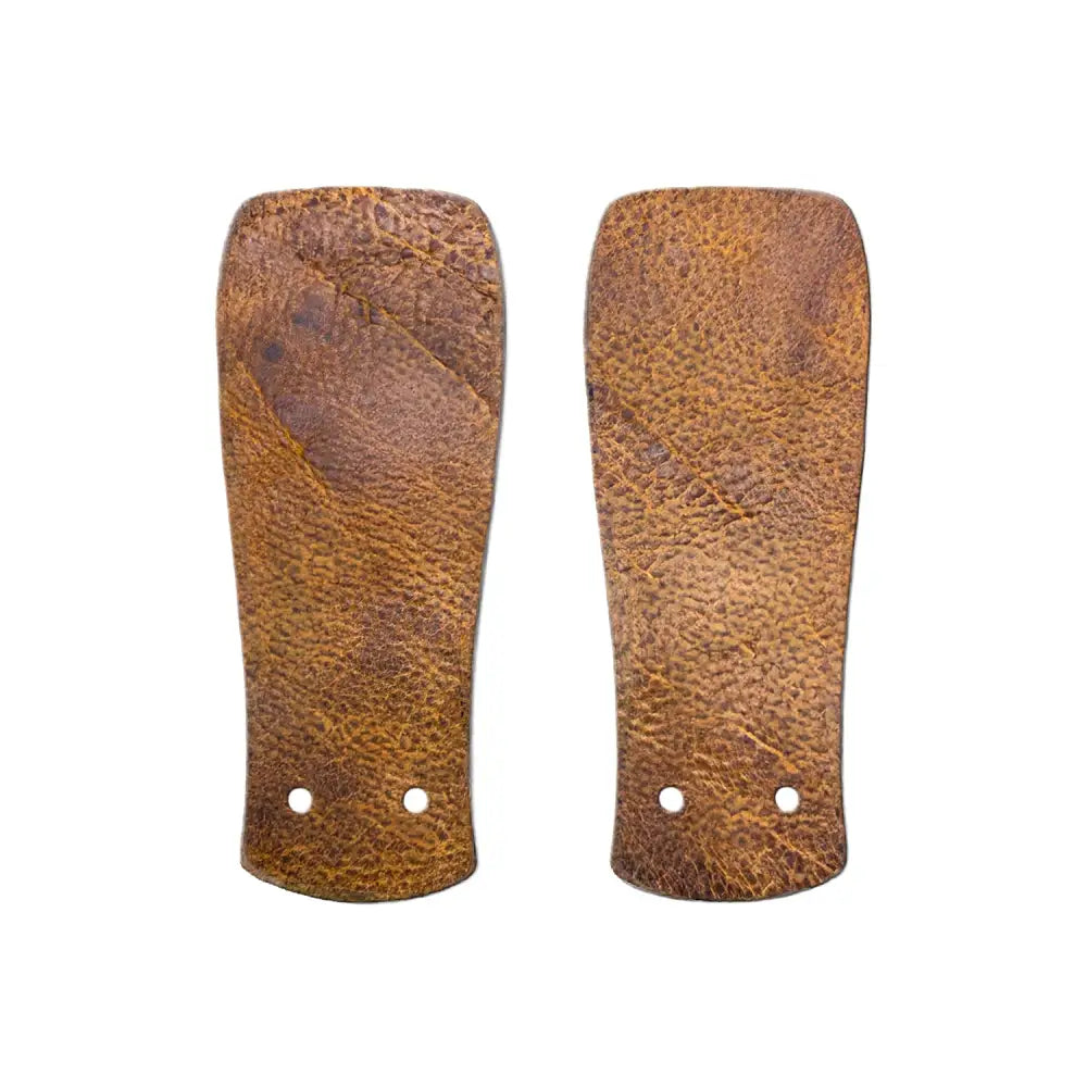 Customizable Kilties brown leather grips for barefoot boots