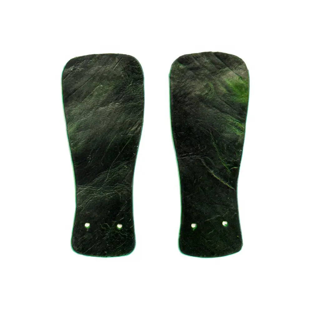 Green marble Kilties insole with gold rivets in minimalist footwear