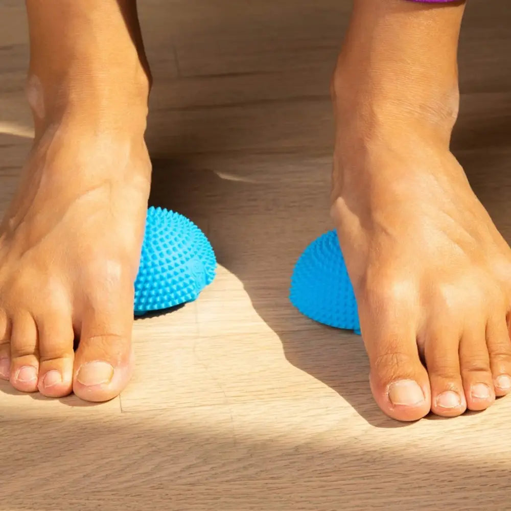 Blue Neuro Ball spiky massage tool for feet trigger point release