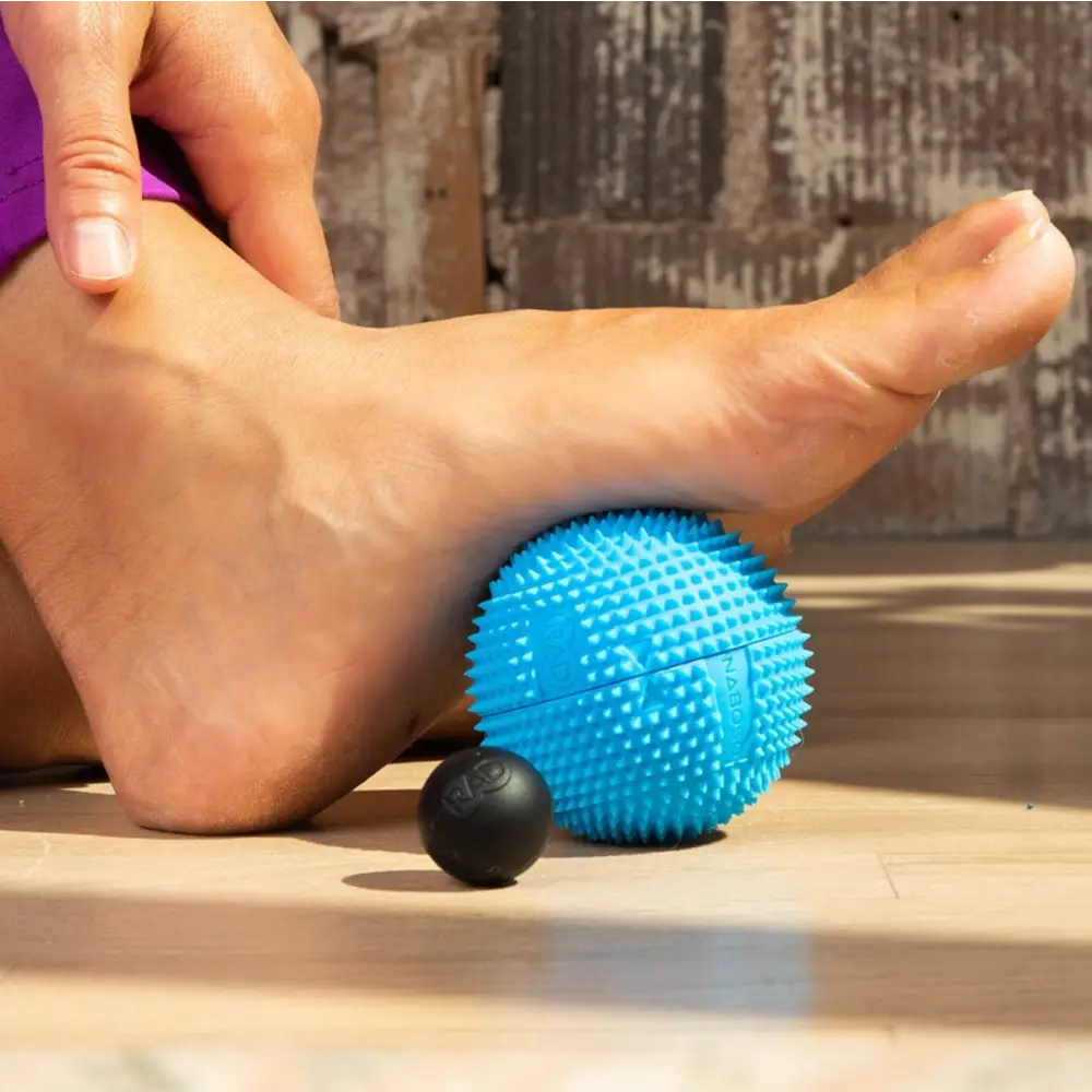 Blue Neuro Ball spiky massage tool for trigger point release