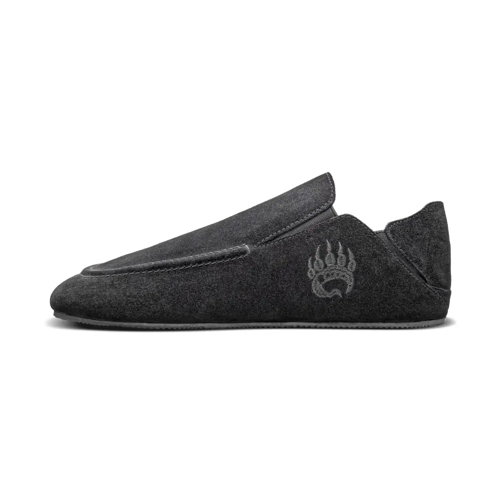 Oso SG1 Black barefoot shoe with durable suede leather flame toe design
