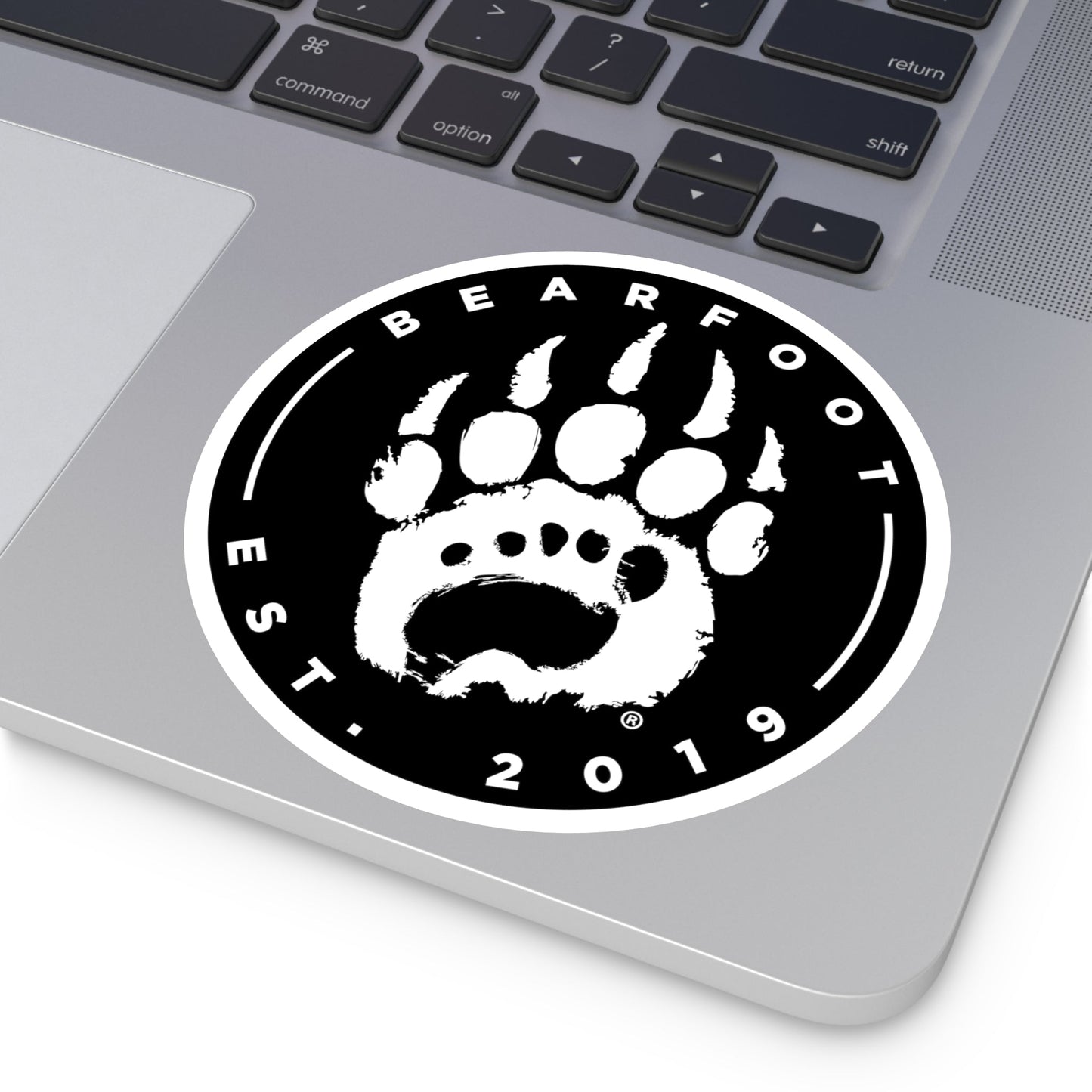 Bearfoot - Round Stickers - barefoot Merchandise