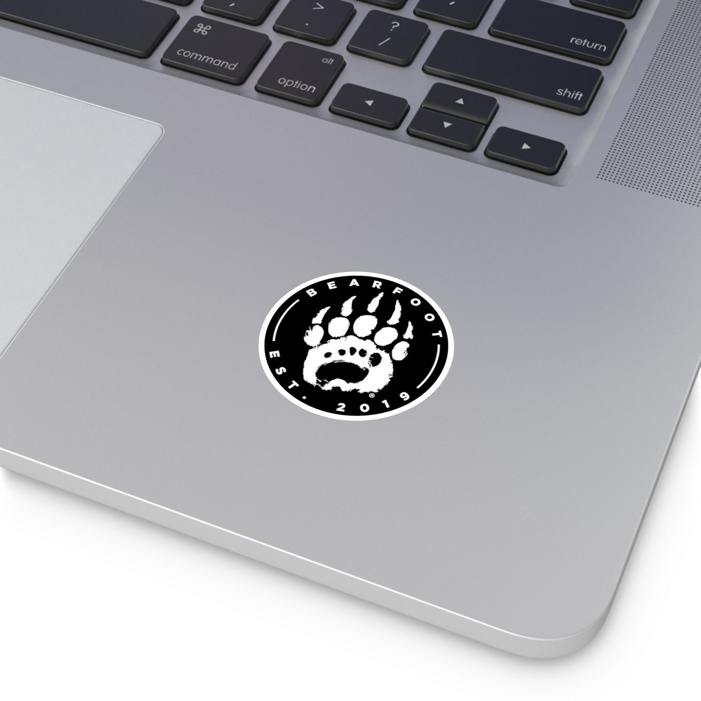 Bearfoot - Round Stickers - barefoot Merchandise
