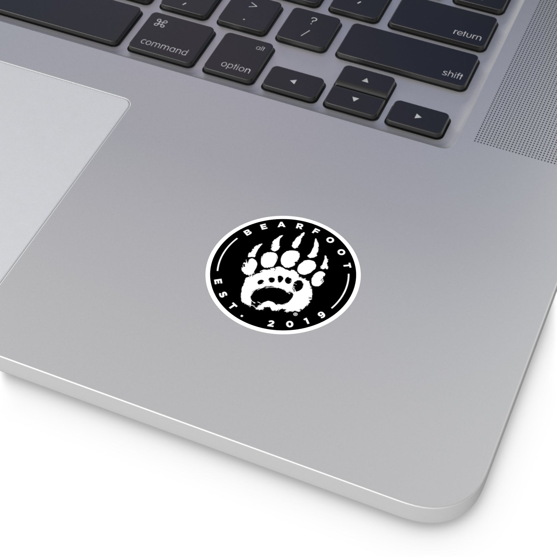 Bearfoot - Round Stickers - barefoot Merchandise
