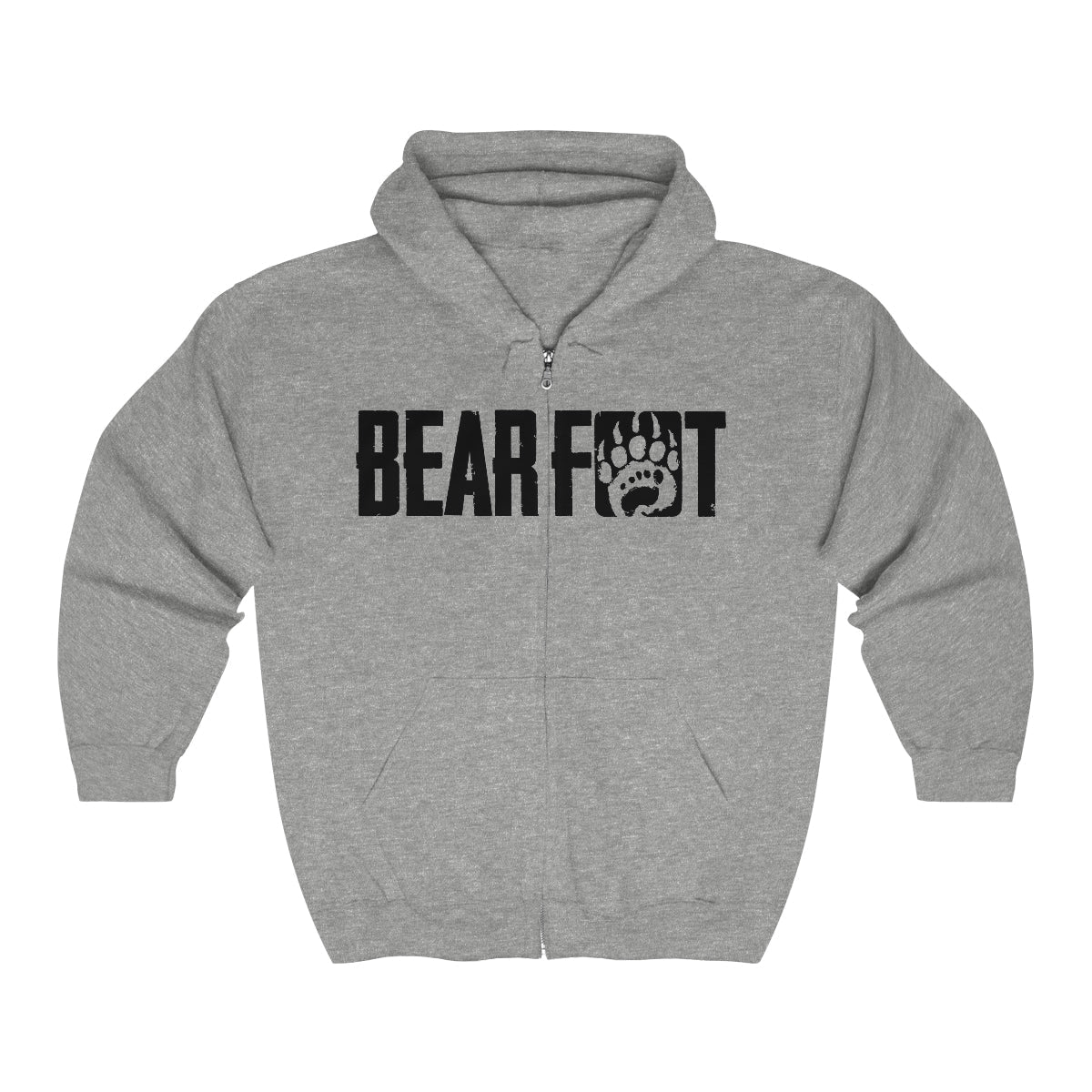 Bearfoot - Full-Zip Hooded Sweatshirt - Merchandise - Printify