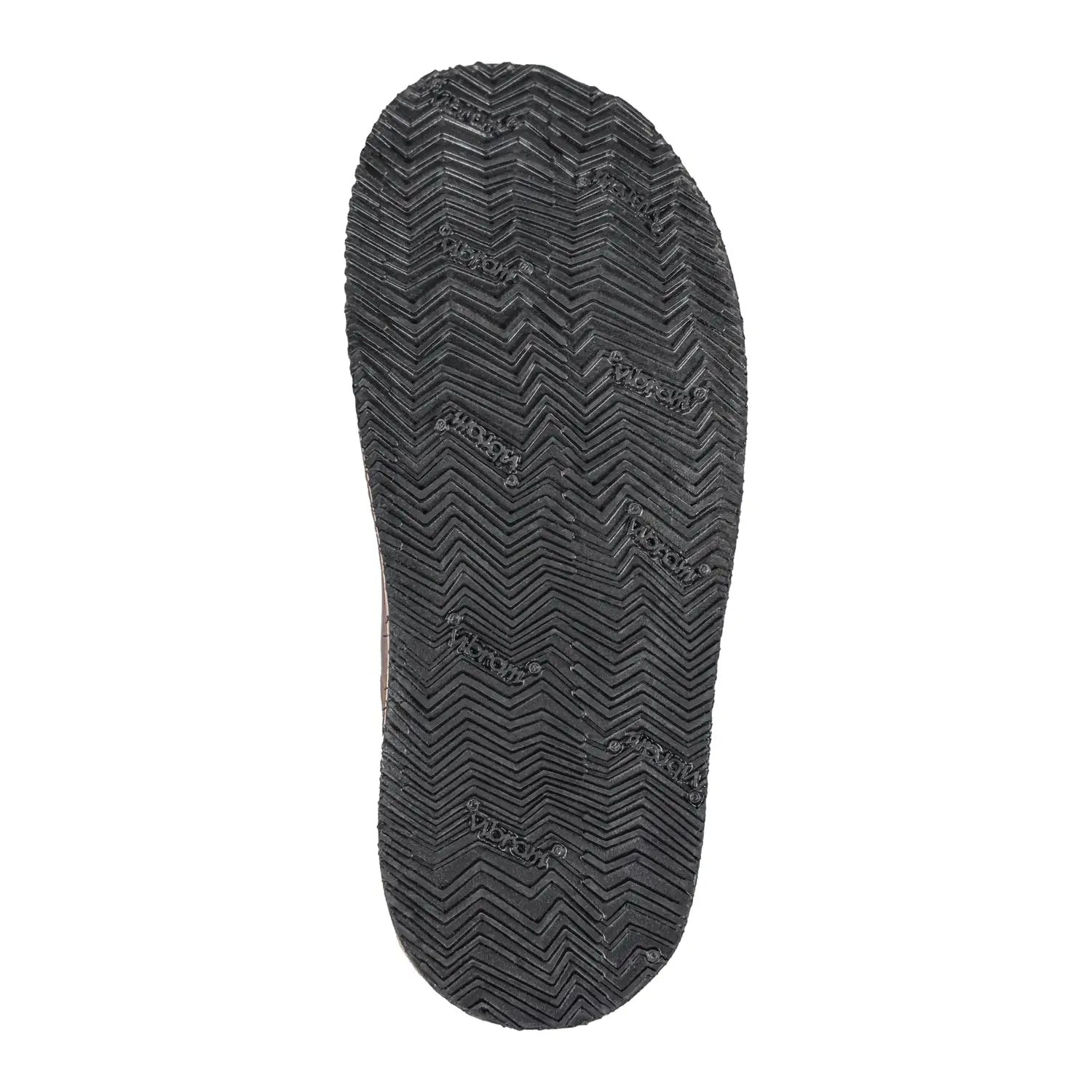 Black rubber zigzag sole for expert resole service on favorite footwear
