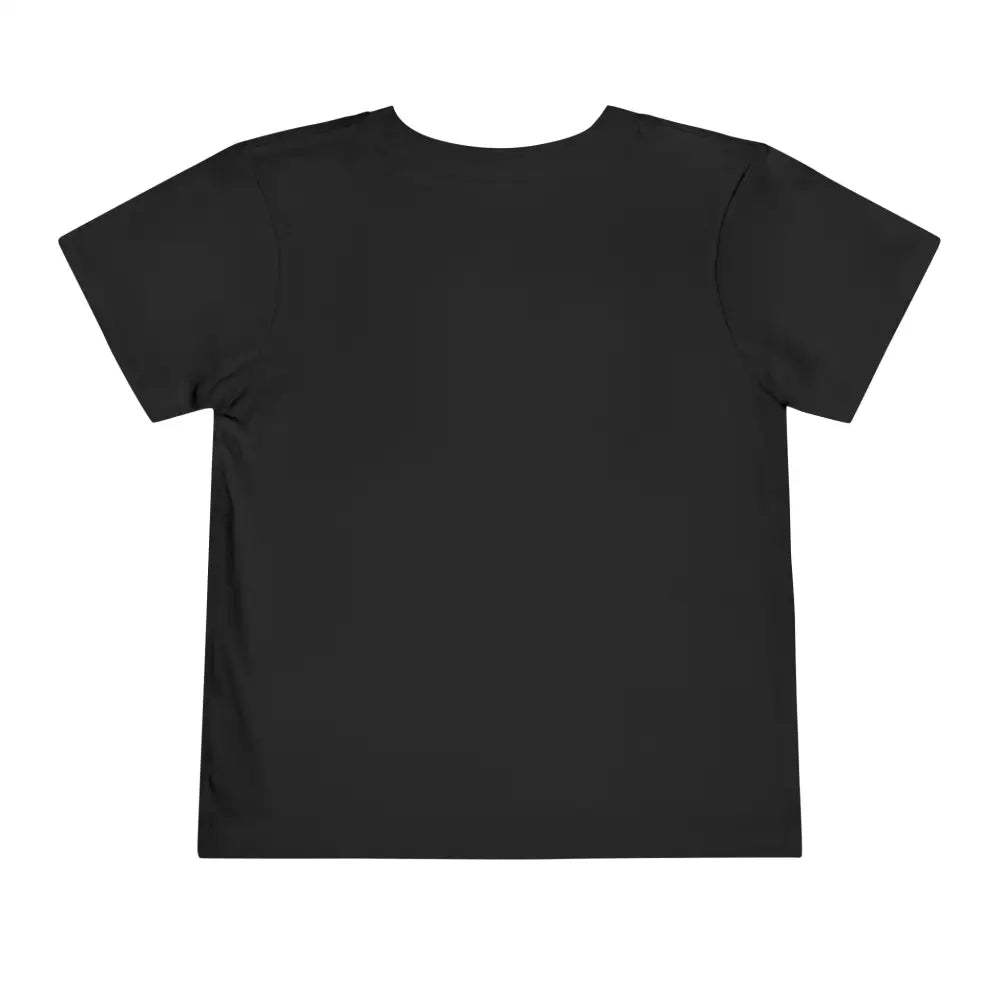 Black Toddler Tee in airlume combed ring-spun cotton with tear-away label
