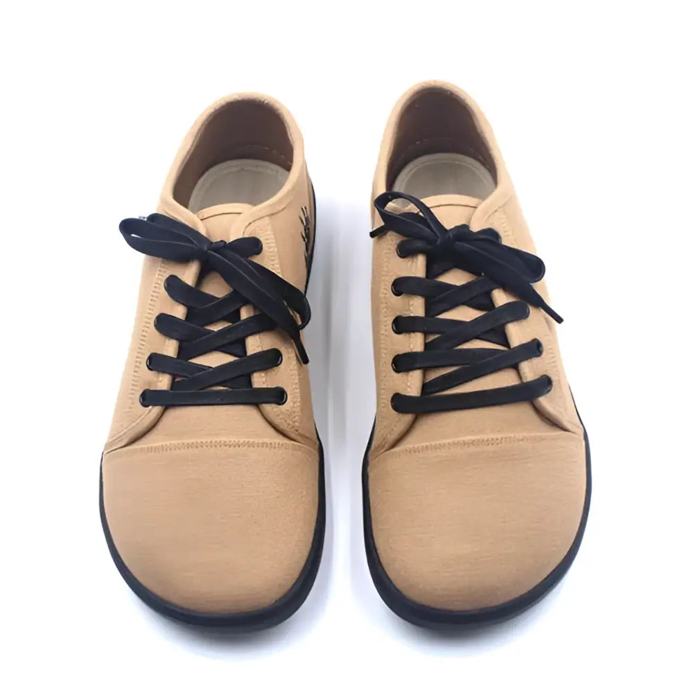 Ursus CLTG2 Terra tan canvas barefoot shoe with black laces