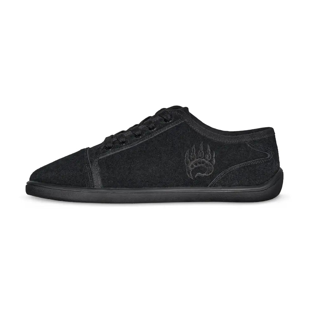 Ursus SLTG2 black barefoot shoe with bear paw low-top sneaker design