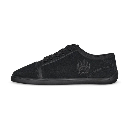 Ursus SLTG2 black barefoot shoe with bear paw low-top sneaker design