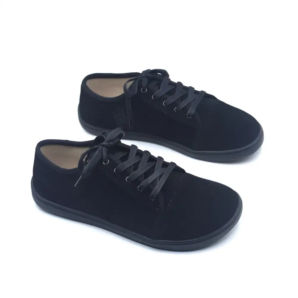 Ursus SLTG2 black canvas low-top barefoot sneakers for strength training