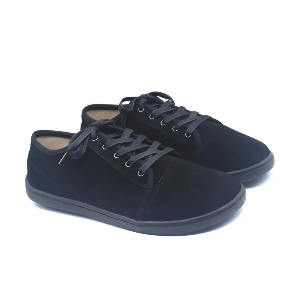 Ursus SLTG2 black canvas low-top barefoot sneakers for strength training
