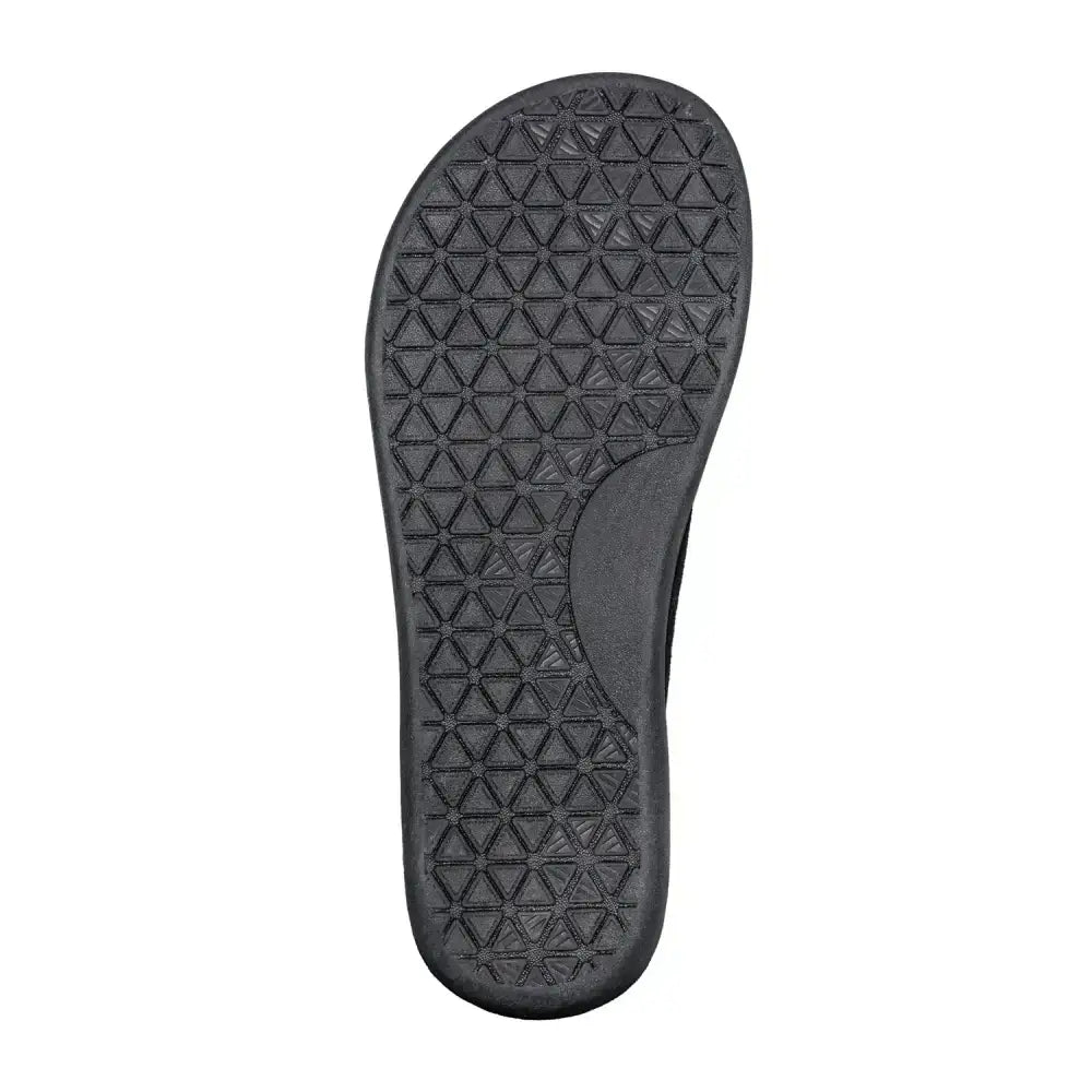 Ursus SLTG2 barefoot shoe black rubber sole with geometric triangular tread