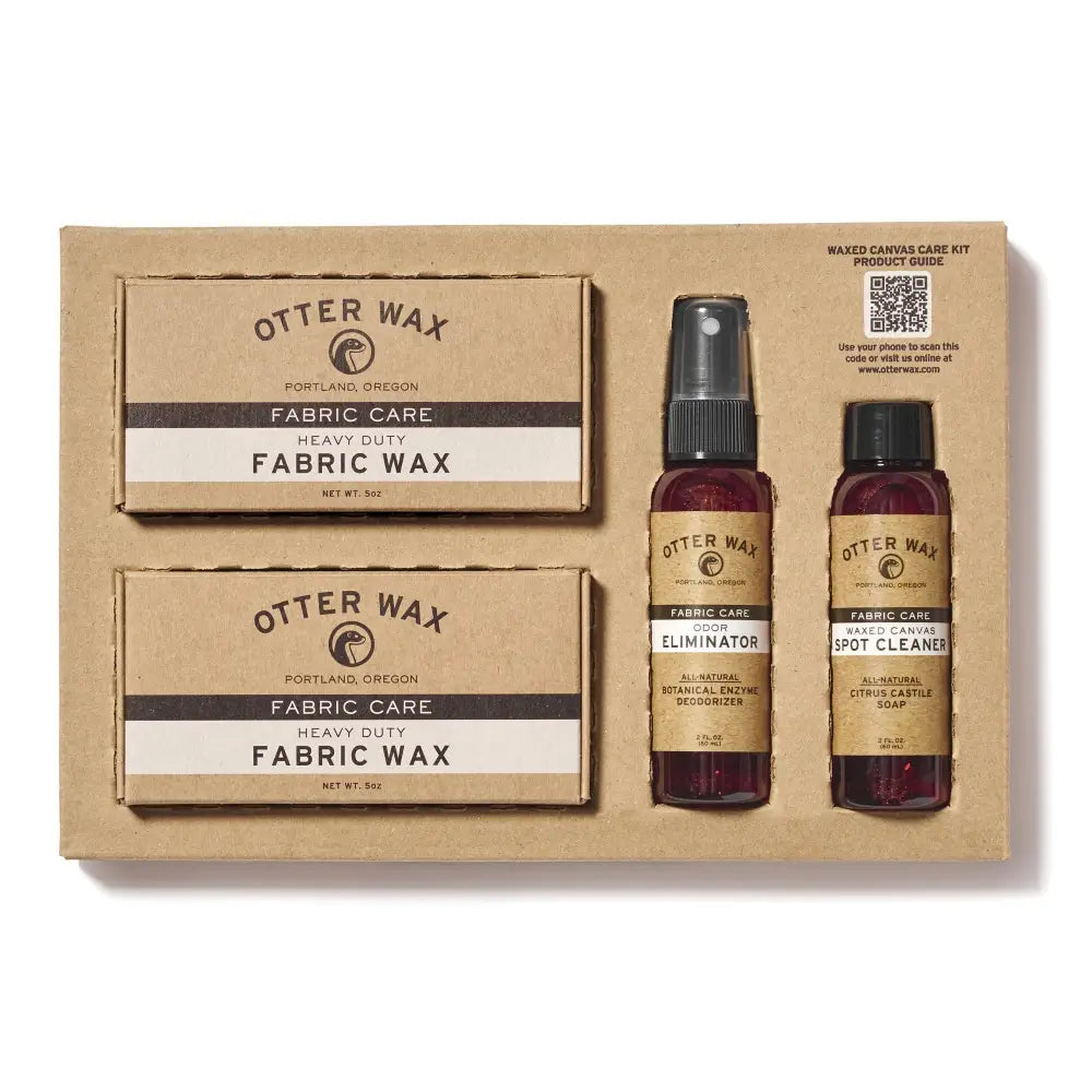 Waxed Canvas Care Kit with Beeswax Bars and Sprays